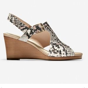 Cole Haan slingback wedge size 6